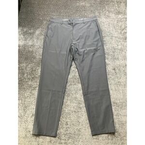 Fresh Clean Threads Chino Pants Men 34x30 Gray Straight Leg Flat Front High Rise